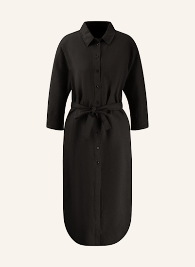 FYNCH-HATTON Hemdblusenkleid mit 3/4-Arm und Leinen