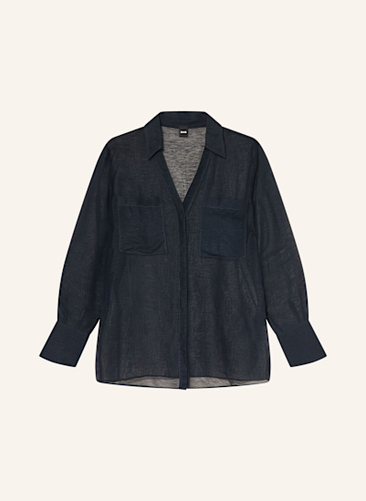 BOSS Bluse BOSALA mit Leinen
