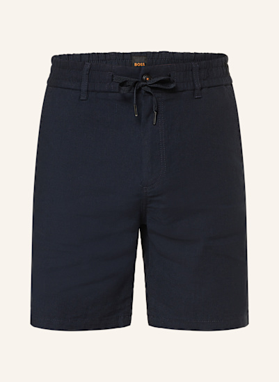 BOSS Chinoshorts Tapered Fit mit Leinen