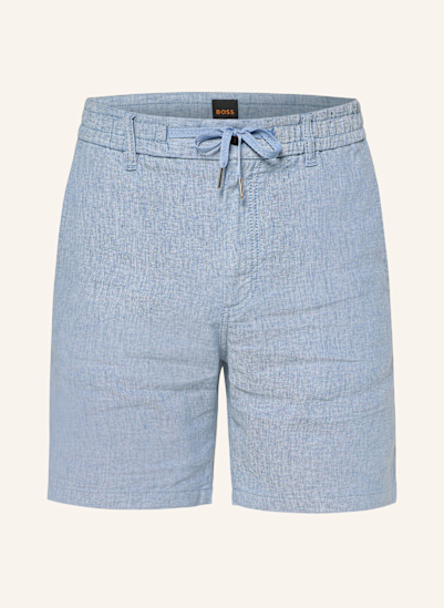 BOSS Chinoshorts Tapered Fit mit Leinen