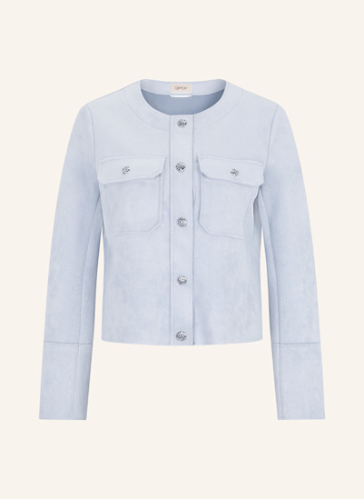 CARTOON Kastenjacke aus Jersey in Lederoptik