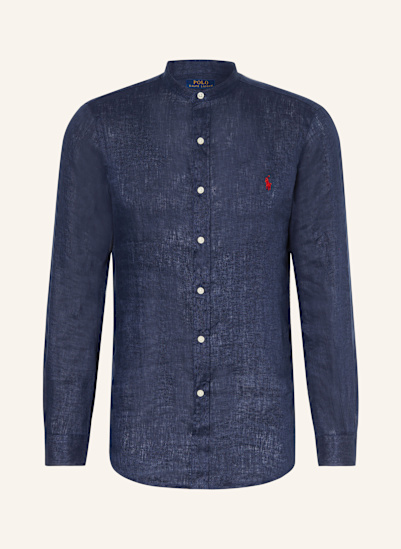 POLO RALPH LAUREN Leinenhemd mit Stehkragen Slim Fit