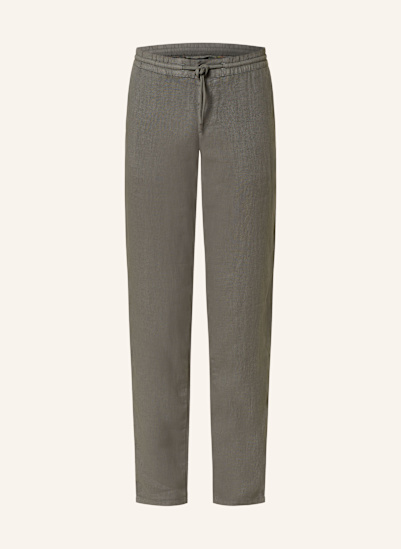 ALBERTO Leinenhose HOUSE im Jogging-Stil Tapered Fit