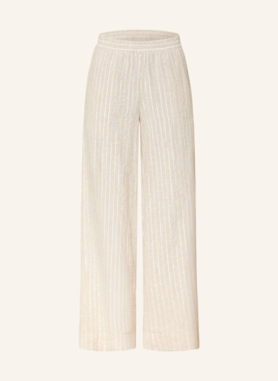 CARTOON Marlenehose mit Leinen und Glitzergarn