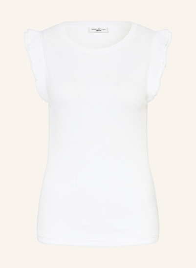 Marc O'Polo DENIM T-Shirt mit Rüschen