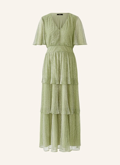 oui Plisseekleid mit Glitzergarn