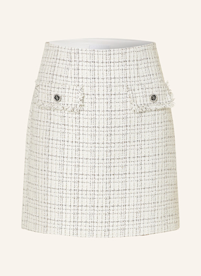 GUESS Tweed-Rock ANNAMARIA mit Glitzergarn und Schmucksteinen