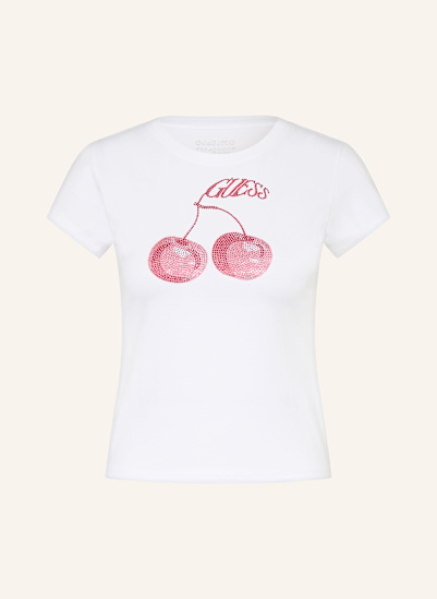 GUESS T-Shirt mit Schmucksteinen