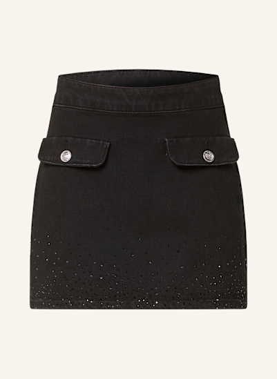 LIU JO Jeansrock mit Schmucksteinen