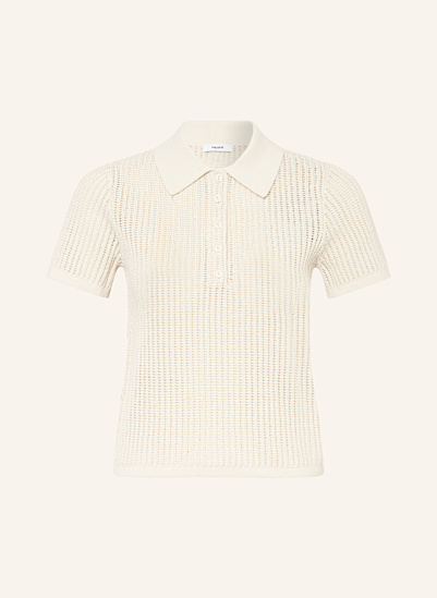 REISS Knitted polo shirt