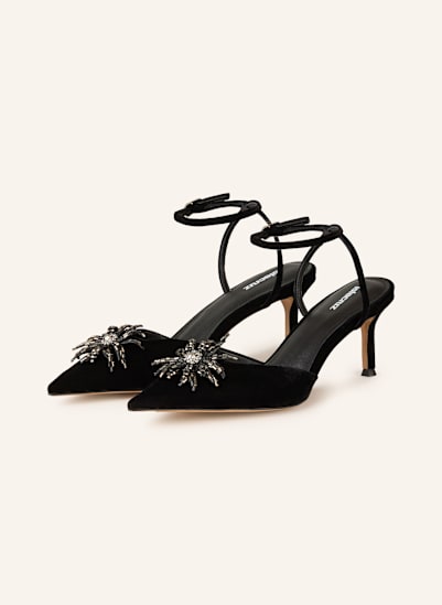 Lola Cruz Pumps PERLA mit Schmucksteinen