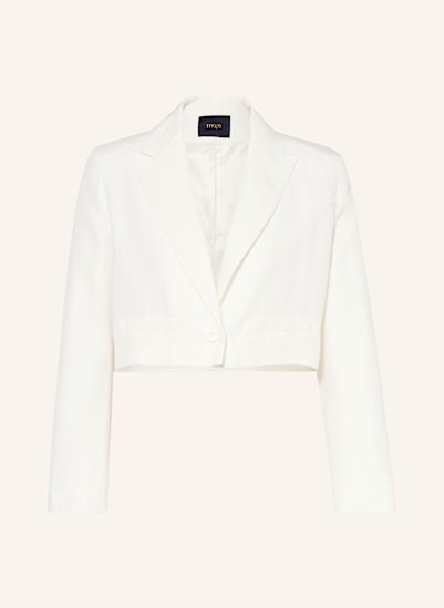 maje Cropped-Blazer mit Leinen
