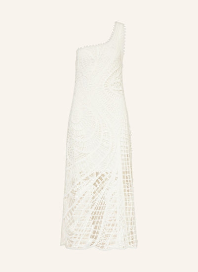 maje One-Shoulder-Kleid aus Spitze