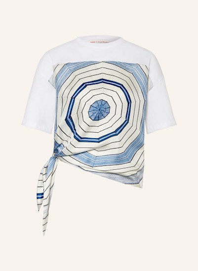 SANDRO T-Shirt im Materialmix
