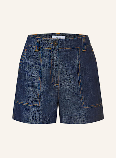 REISS Jeansshorts mit Leinen