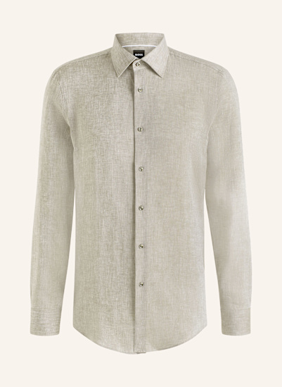 BOSS Leinenhemd HANK Slim Fit