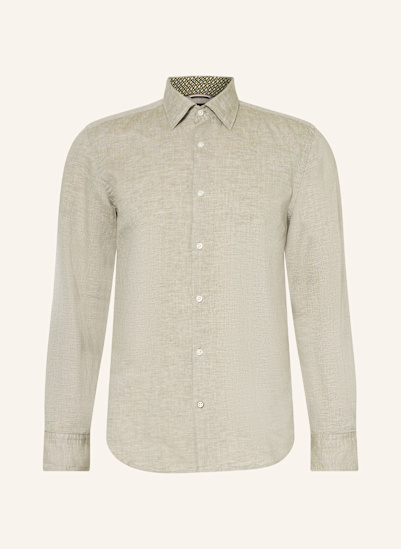 BOSS Hemd HAL Casual Fit mit Leinen