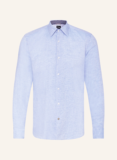 BOSS Hemd HAL Casual Fit mit Leinen