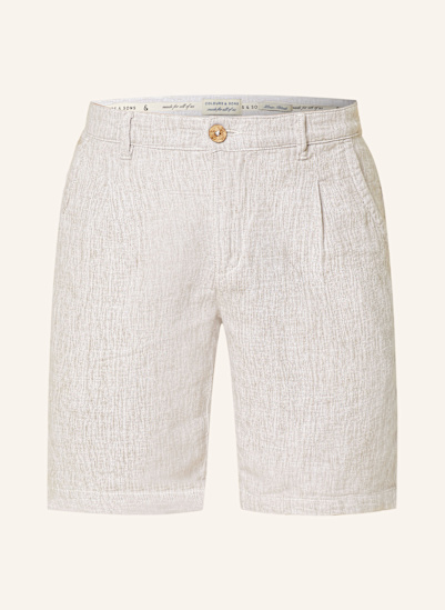 COLOURS & SONS Chinoshorts mit Leinen