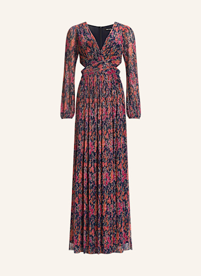 SWING Abendkleid mit Glitzergarn und Cut-outs