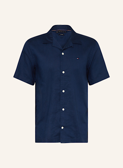 TOMMY HILFIGER Resorthemd Comfort Fit mit Leinen
