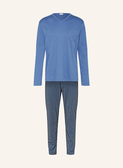 mey Schlafanzug Serie MICRO BLUE