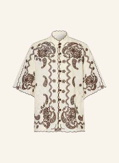 ZIMMERMANN Leinenbluse ASCENSION mit Lochspitze