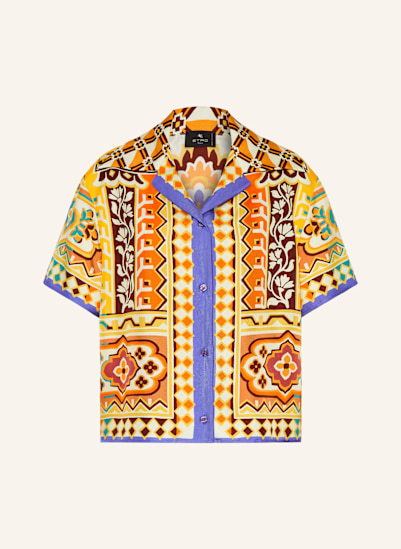 ETRO Cropped-Hemdbluse aus Seide