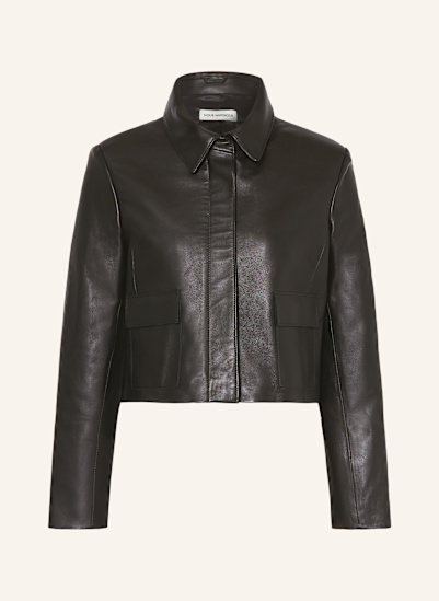 NOUR HAMMOUR Cropped-Lederjacke BLEEKER