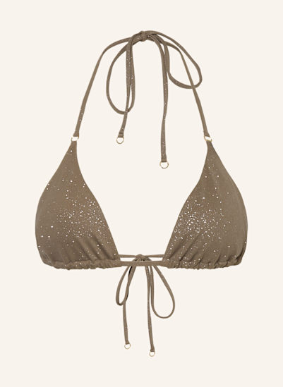 NINETY-9 Triangel-Bikini-Top POSITANO mit Glitzergarn