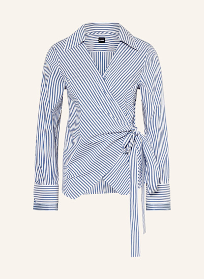 BOSS Bluse BEKANIA in Wickeloptik