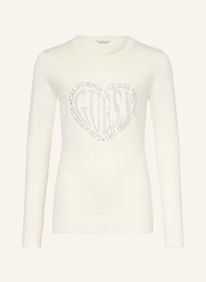 GUESS Pullover mit Schmucksteinen