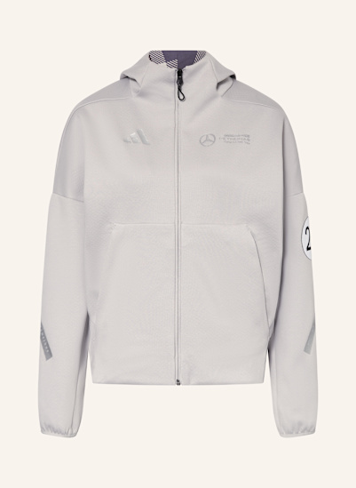 adidas Sweatjacke MERCEDES - AMG PETRONAS FORMULA ONE TEAM SILVER ARROWS