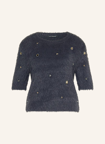 LUISA CERANO Strickshirt mit Schmucksteinen