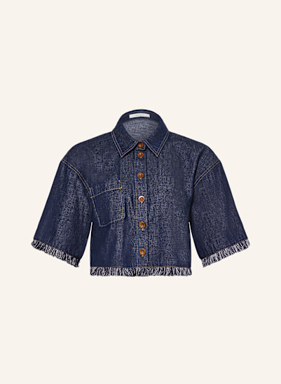 ZIMMERMANN Cropped-Jeansbluse RHIANNON