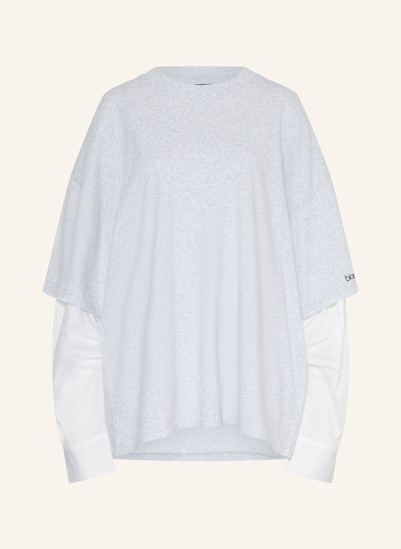 black palms Longsleeve im Materialmix