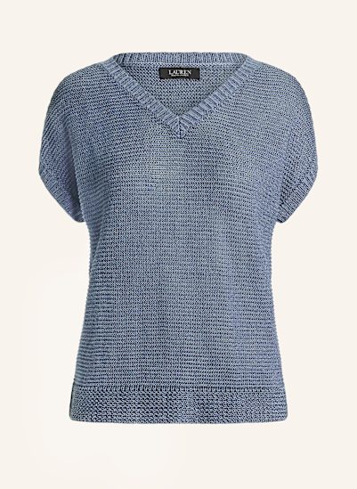 LAUREN RALPH LAUREN Strickshirt mit Leinen