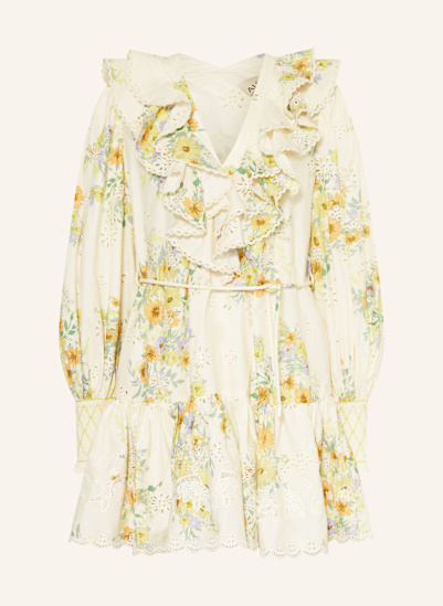 ALÉMAIS Kleid JULIETTE mit Lochspitze und Volants
