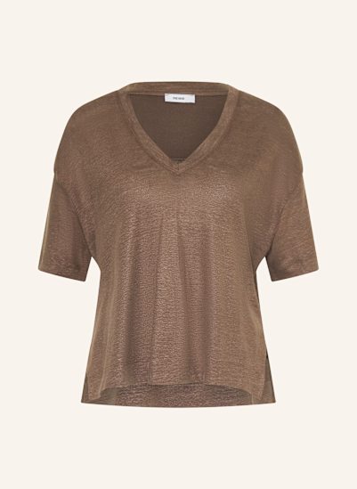 REISS T-Shirt EMBER aus Leinen