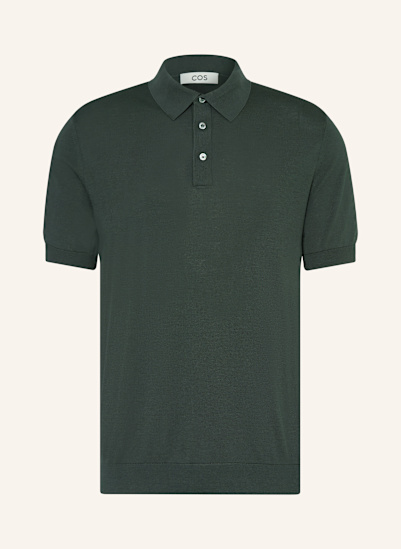 COS Strick-Poloshirt mit Seide
