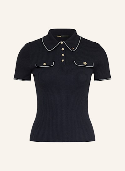 maje Strick-Poloshirt