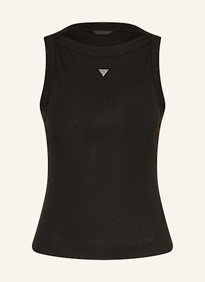 GUESS Top TINA mit Schmucksteinen