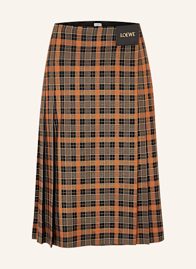 LOEWE Faltenrock in Wickeloptik