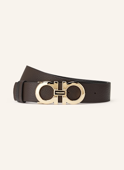 FERRAGAMO Reversible leather belt