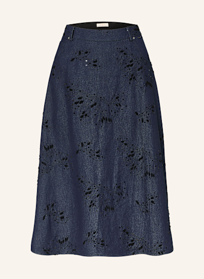 IVI collection Jeansrock mit Pailletten