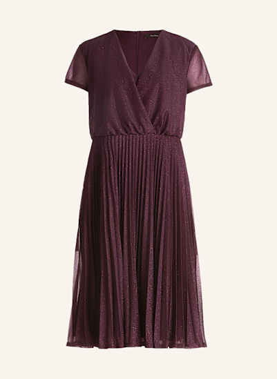Vera Mont Cocktailkleid mit Glitzergarn und Plissee