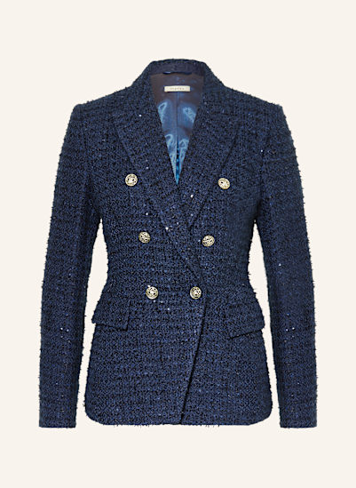 lilienfels Bouclé-Blazer mit Pailletten