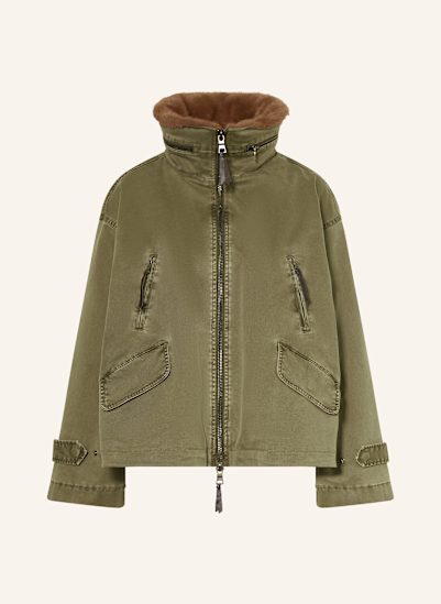 BLONDE No.8 Jacke mit Kunstfell