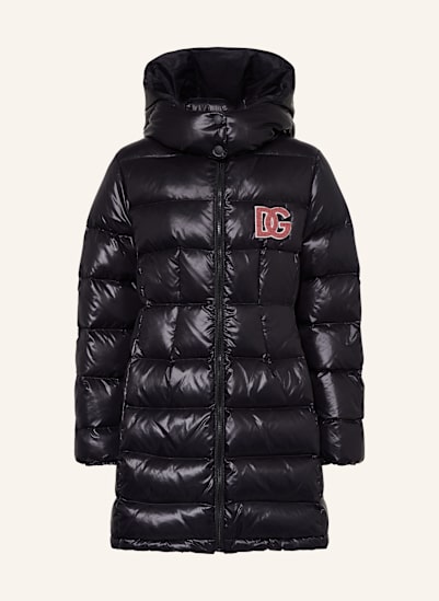 DOLCE & GABBANA Daunenmantel mit abnehmbarer Kapuze