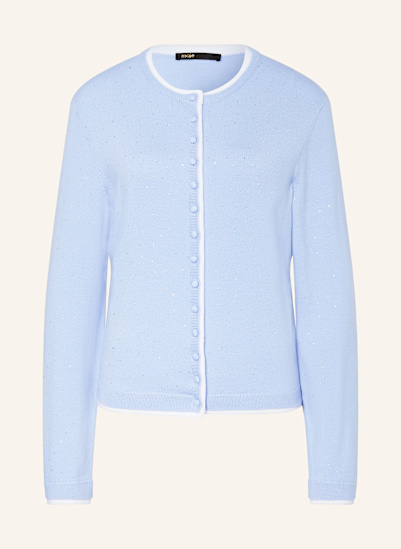 maje Strickjacke mit Schmucksteinen
